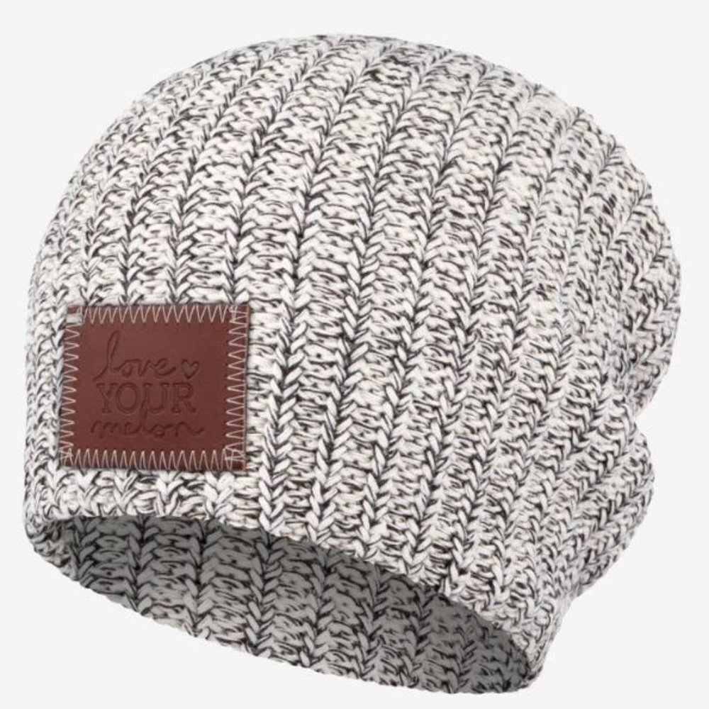 NEW Love Your Melon Black Speckled Beanie